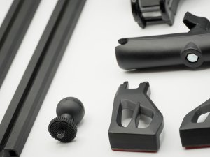 Ford Bronco Dash Mounting Rail System - Full Length w/ ball mount + phone holder 